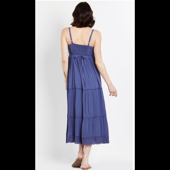 CROCHET DETAIL MATERNITY DRESS - Picture 4 of 5